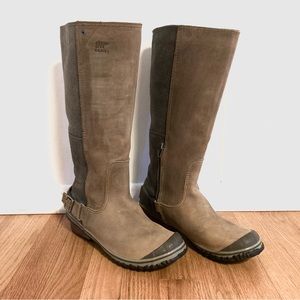Sorel Slimboot NL2108-008 Women's Knee High Leather Heeled Riding Boots Size 7.5